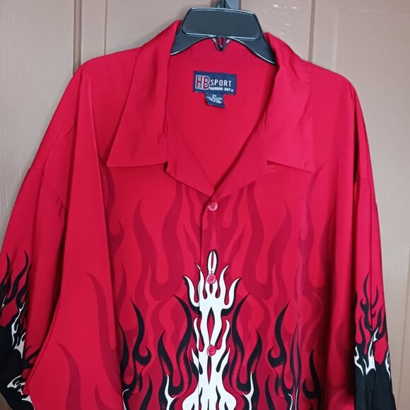 Men's Shirt Size 3X Bikercore Y2K HB Sport Harbor Bay - Picture 3 of 10